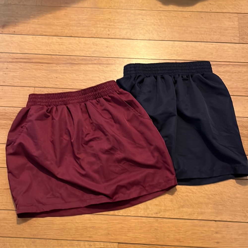 Two American Apparel sport skirts